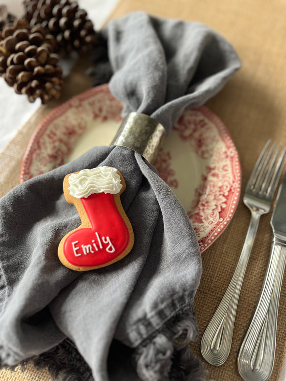 Custom Name Stocking Red