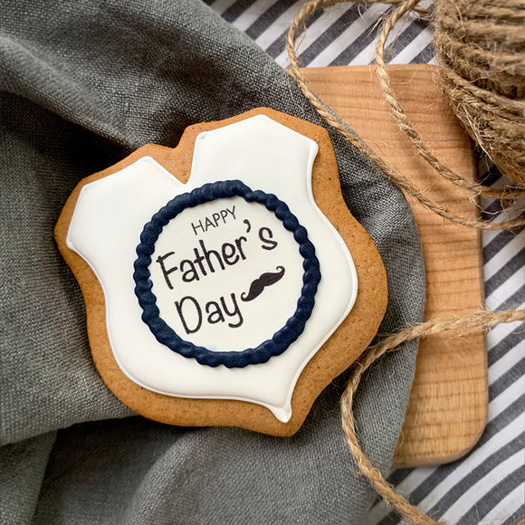 Father's Day Cookie White