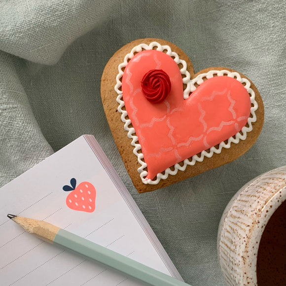 Heart with Rose Gingerbread