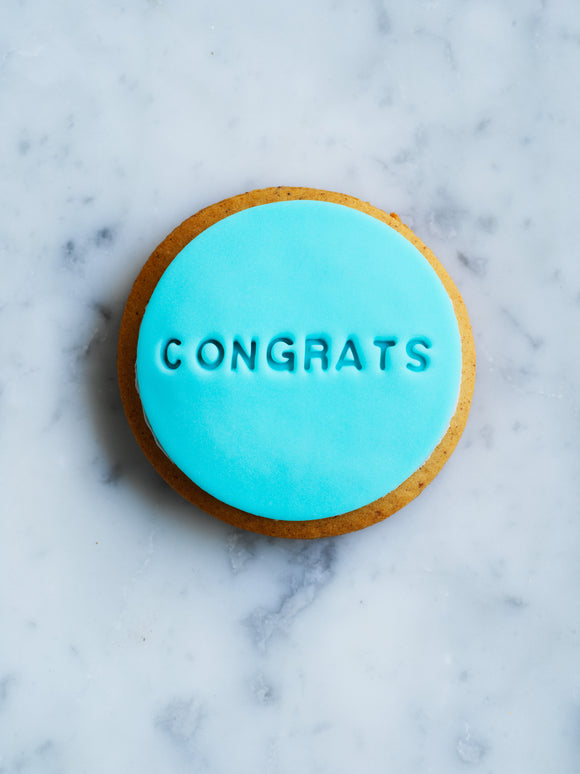 Embossed Congrats Cookie