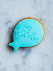Balloon Happy Birthday Cookie